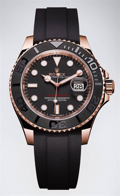 rolex yachtmaster rose gold black ceramic|rolex yacht master price new.